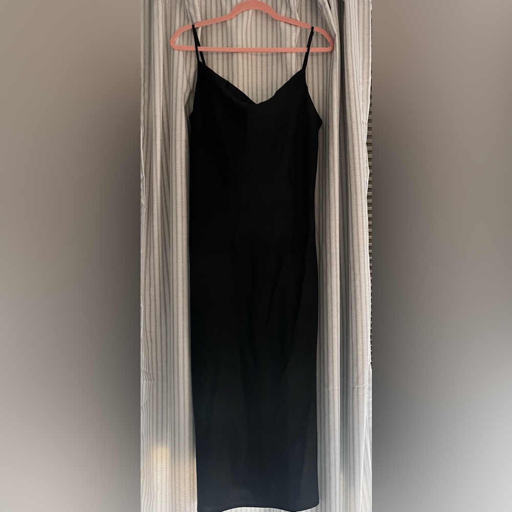 Black Banana Rep cowl neck slip dress large TALL